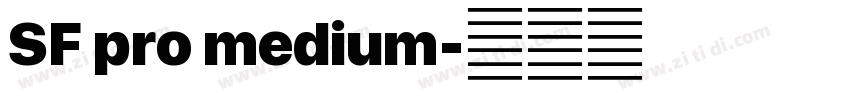 SF pro medium字体转换